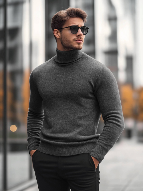 Pulover bărbați antracit OZONEE O/GM303Z