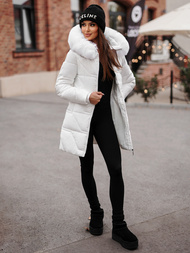 Geacă de femei alb OZONEE JS/16M9099/281