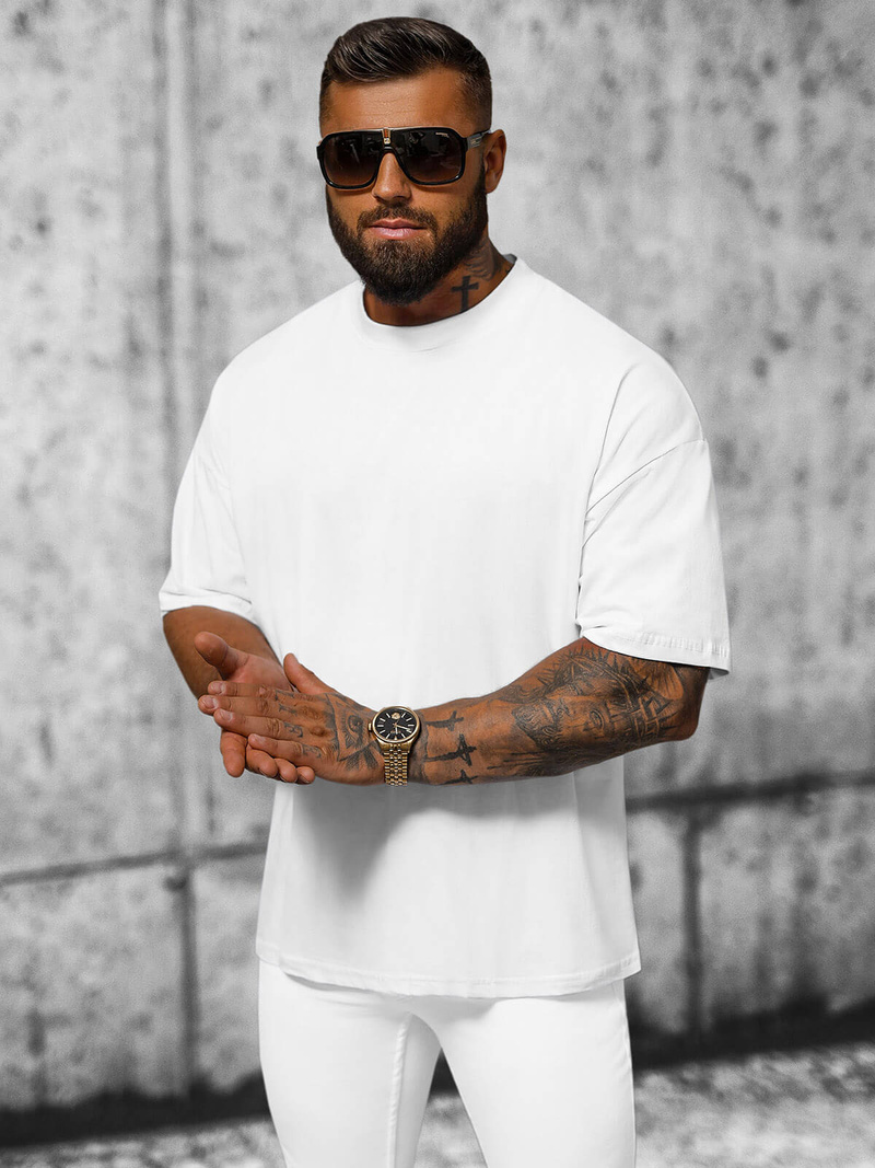 Tricou bărbați alb OZONEE O/3429