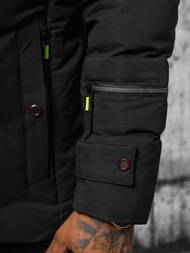 Geacă bărbați neagră OZONEE JS/5M3137/392