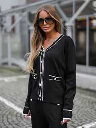 Trening dama doua piese negru OZONEE JS/26C8802/3