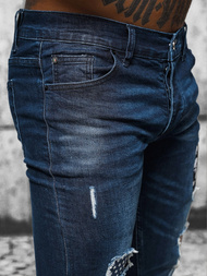 Blugi bărbaţi albaștri închis OZONEE NB/MP0015BS