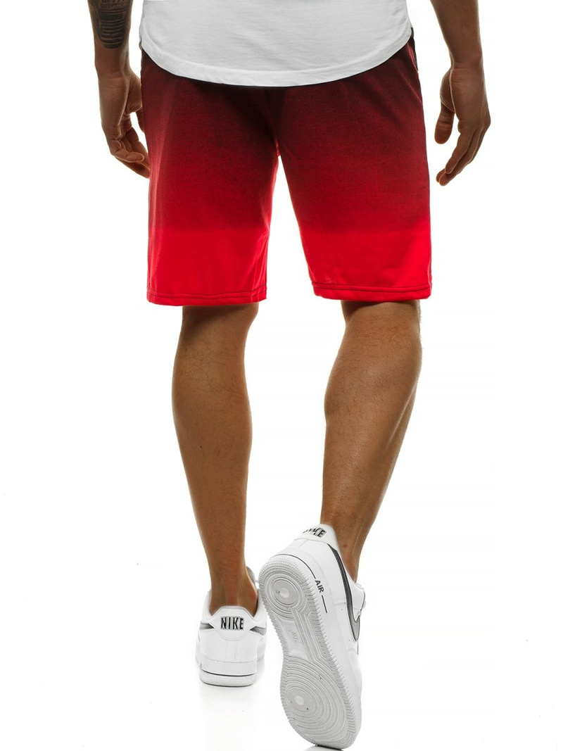 Pantaloni scurti bărbați rosii OZONEE JS/KK300123/20