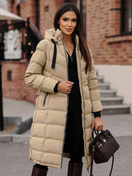 Geacă de femei bej OZONEE JS/M736/62Z