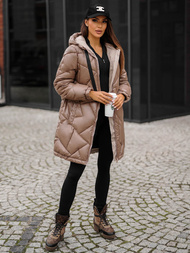 Geacă de femei camel OZONEE JS/5M3189/84Z