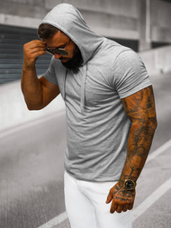 Tricou bărbați gri OZONEE JS/8T89/2