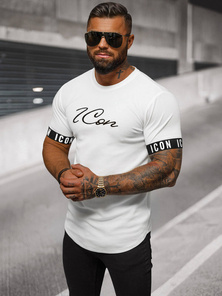 Tricou bărbați alb OZONEE O/T7578