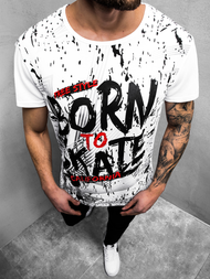 Tricou bărbați alb OZONEE JS/KS1989Z