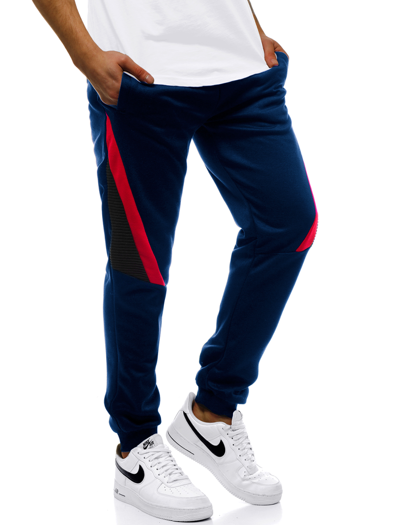 Pantaloni de trening bărbaţi albastru marin OZONEE JS/JZ11018