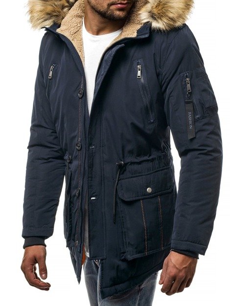 Jachetă bărbați bleumarin OZONEE JB/1072 
