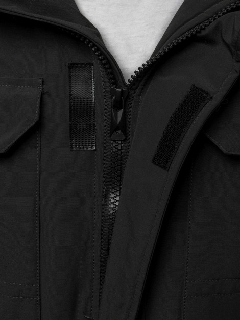 Jachetă bărbați neagră OZONEE JS/201807