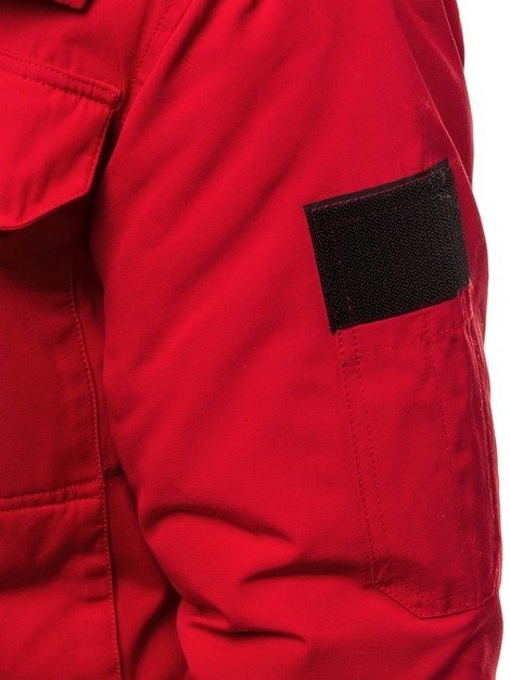 Jachetă bărbați roșie OZONEE JS/201806