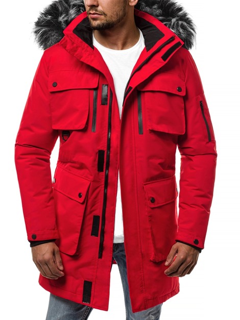 Jachetă bărbați roșie OZONEE JS/HS201803
