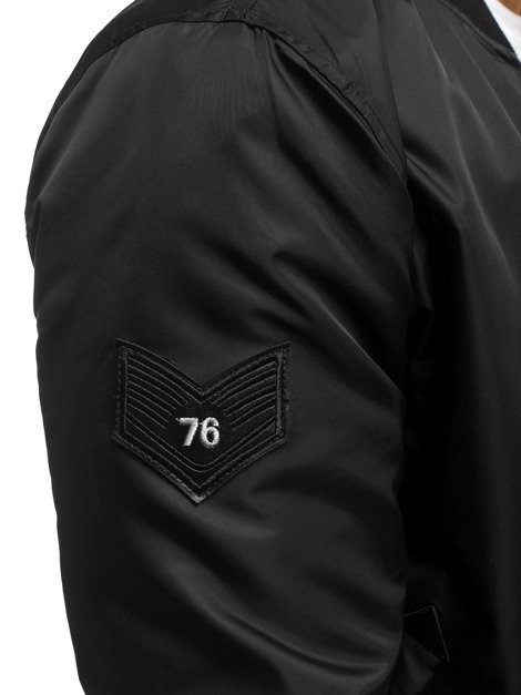 NATURE 5022/18 Jachetă bărbați neagră