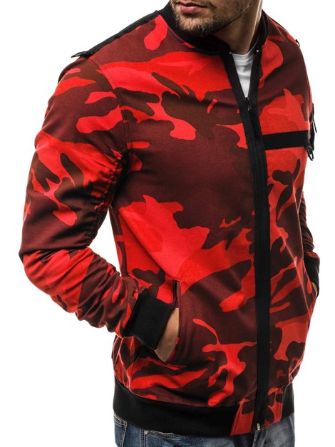 OZONEE A/0962 Jachetă bărbați roșie