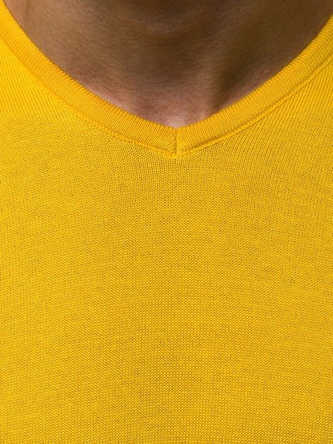OZONEE B/2390 Pulover bărbați galben