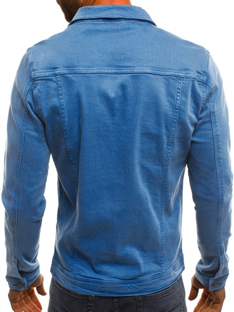 OZONEE B/5002X Jachetă de blugi bărbați albastră