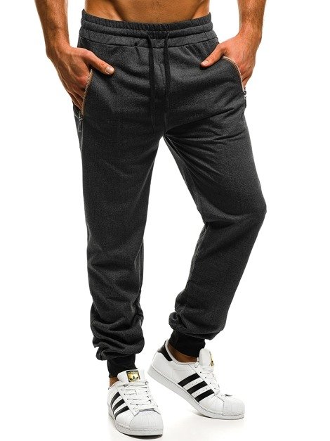 OZONEE J/8086 Pantaloni jogger de trening bărbaţi negri
