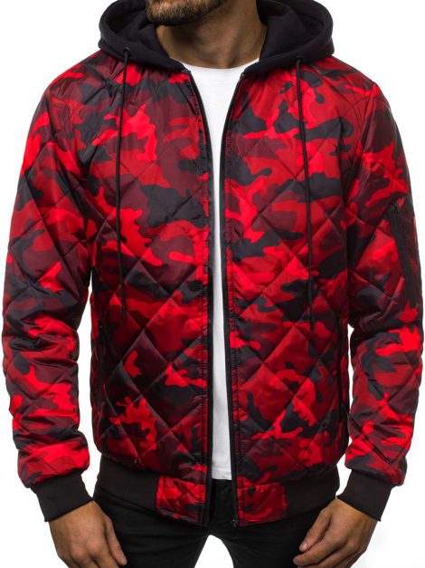 OZONEE JS/HS15 Jachetă bărbați roșie