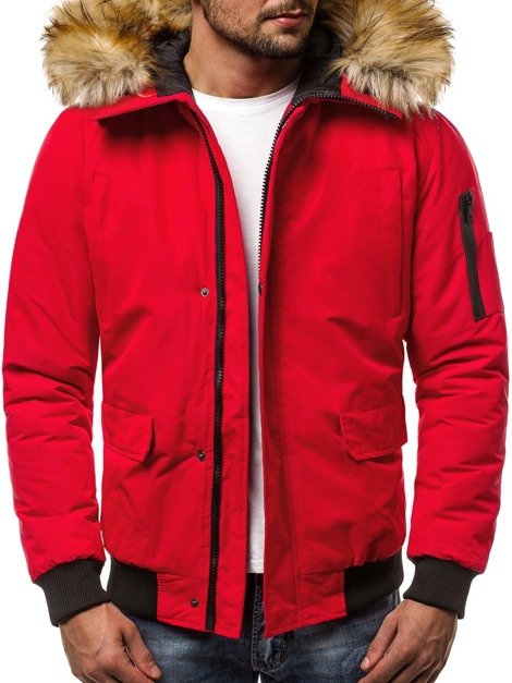 OZONEE JS/HS201819 Jachetă bărbați roșie