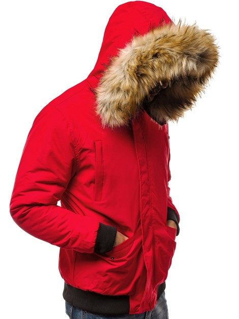 OZONEE JS/HS201819 Jachetă bărbați roșie