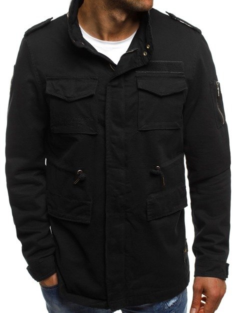 OZONEE N/5103 Jachetă bărbați neagră