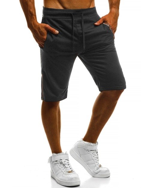 OZONEE RF/80211 Pantaloni scurti bărbați negri