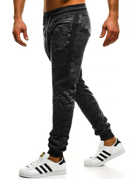 OZONEE RF/8515 Pantaloni jogger de trening bărbaţi negri