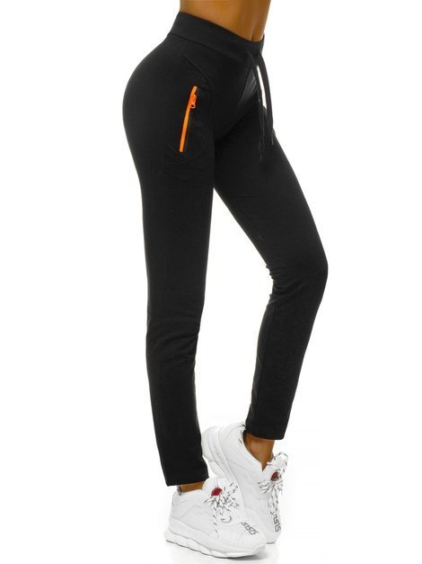 Pantaloni de training femei negri OZONEE O/9932