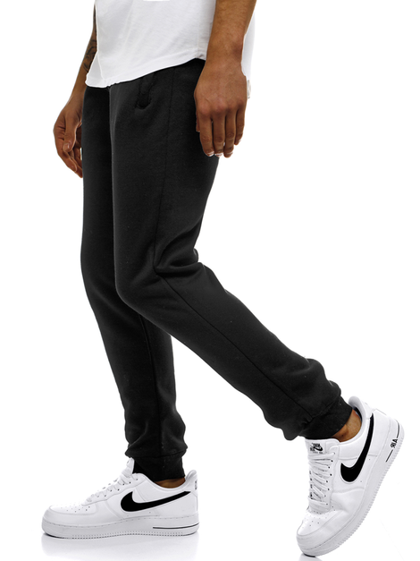 Pantaloni de trening bărbaţi negri JS/XW03