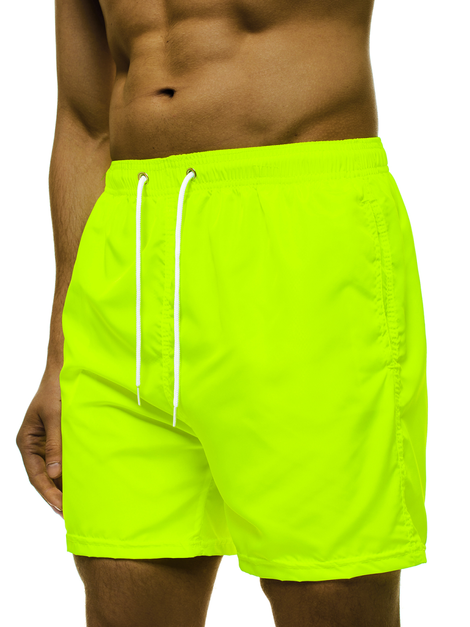 Pantaloni scurti de baie bărbați galben-neonowy OZONEE ST019-2