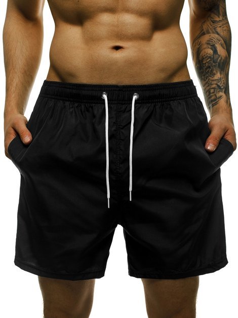 Pantaloni scurti de baie bărbați negri OZONEE ST019-4