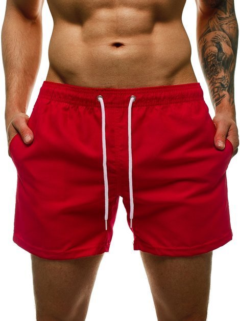 Pantaloni scurti de baie bărbați rosii OZONEE ST002-5