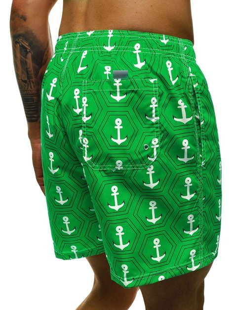 Pantaloni scurti de baie bărbați verde OZONEE JS/ST071