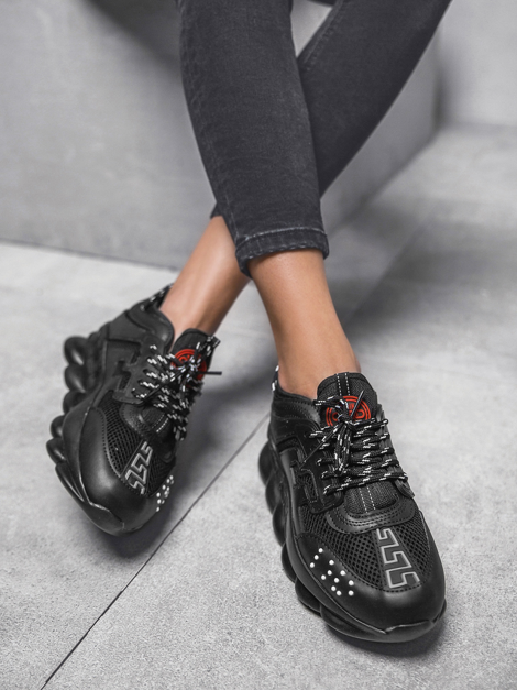 Sneakers femei negri OZONEE G/2021