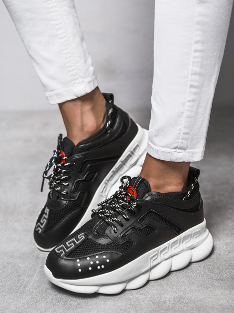 Sneakers femei negri-albi OZONEE G/2021