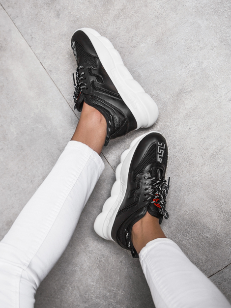 Sneakers femei negri-albi OZONEE G/2021