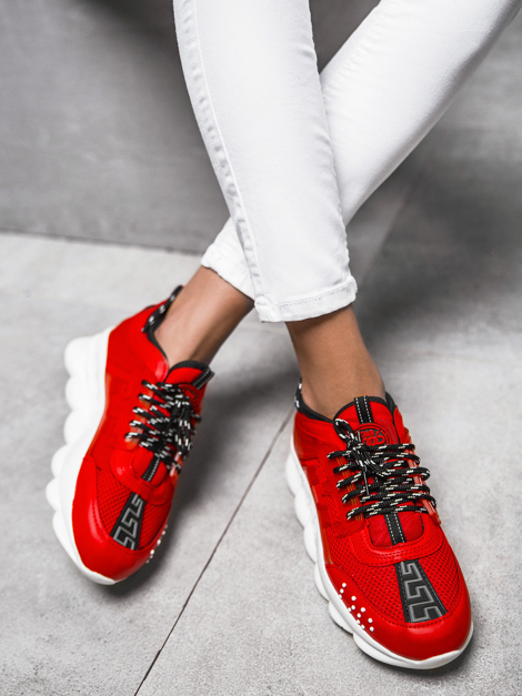 Sneakers femei rosii OZONEE G/2021