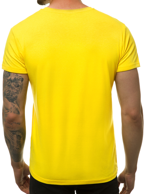 Tricou bărbați deschis galben OZONEE JS/712005/33
