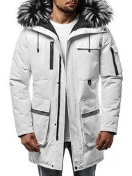 Jachetă bărbați albă OZONEE JS/201815