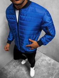 Jachetă bărbați albastră OZONEE JS/MY02Z 