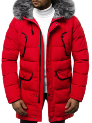 Jachetă bărbați roșie OZONEE JB/JP1091