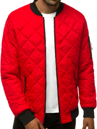Jachetă bărbați roșie OZONEE JS/MY01 