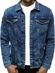 Jachetă de blugi bărbați albastră OZONEE BN/6076
