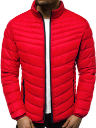 Jachetă de primăvară bărbați roșie OZONEE JB/JP1137