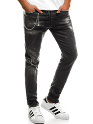 OZONEE B/8031 Pantaloni bărbaţi negri