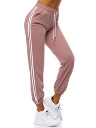 Pantaloni de training femei roz deschis OZONEE JS/1020/A16