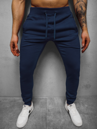 Pantaloni de trening bărbaţi albastru marin OZONEE JS/XW01Z