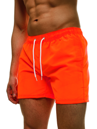Pantaloni scurti de baie bărbați portocaliu OZONEE ST002-1